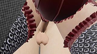 Maya's Alluring Appeal in 3D Hentai Lingerie Group Anime Threesome