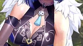 Yelan Genshin Impact Anime Character in Stunning Hentai Action