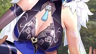 Yelan Genshin Impact Anime Character in Stunning Hentai Action