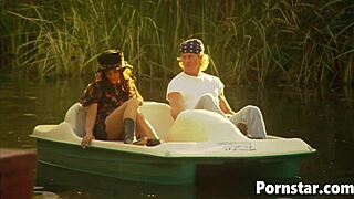 does gorgeous babe dru berrymore suck monster cock outdoors?