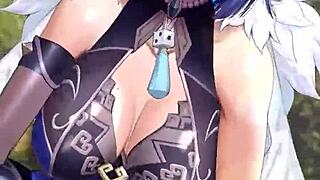 Yelan Genshin Impact Anime Character in Stunning Hentai Action