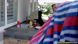 My hot blonde milf stepmother excels at giving blowjobs in pov