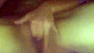 Filthy wife slut rubs her pussy intensely while cheating on husband