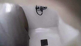 Hidden camera catches roommate assfucking with plunger in gay anal scene