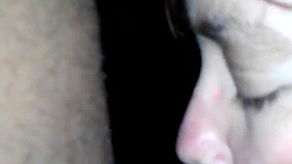 Amateur interracial teasing leads to intense blowjob session.