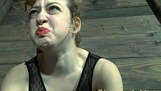 lovable minx is playing with her milk jugs