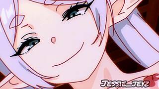 Wow, Frieren Hentai Video With Intense Anime Parody Action!