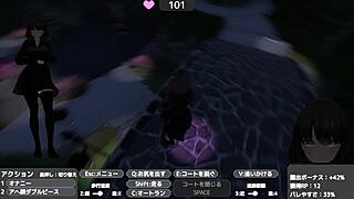 Sereka Exposes Herself in Naked Coat Outdoors Without Being Noticed.