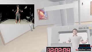 Peeking into VR blowjob action