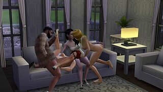 I got introduced to my new family through a wild orgy in The Sims 4.