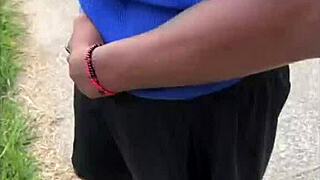 Novinho Finds Big Black Guy In Woods For Home Fun?