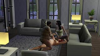 I got introduced to my new family through a wild orgy in The Sims 4.