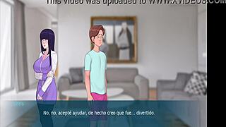 feeling intense pleasure with big tits and cock in hentai