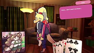 Two Chicks Dive into Furry Strip Poker Game, Who Loses First?