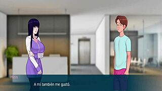 feeling intense pleasure with big tits and cock in hentai