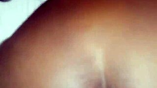 Amateur Black Female Bent Over in Doggystyle Fucking Scene