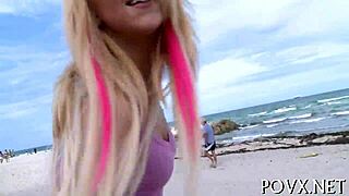 Legal Teen 18+ Sucks and Licks Hard Cock in Action