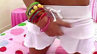 Young Yasmin Rubs Rounded Tits And Pussy Before Blowjob