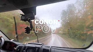 Nighttime Camping Turns To Hot Fucking With Conor POV