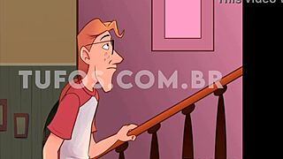 Young guy fucks hot milf from behind in hentai