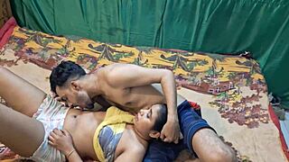 Fucking my friend Hanif and Adori with that monster cock