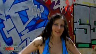 Sabrina Deep Performs Sloppy Blowjob with Face Fucking