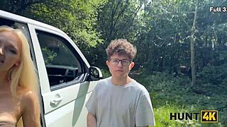 Blonde Girlfriend Gets Unexpected Cucking Ending in Hunt4k Video