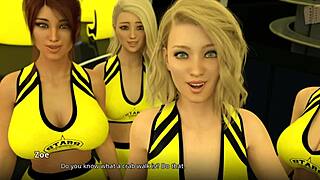 WVM 133 Cheer Routine Turns Erotic. Homemade Hentai Action with Anime Babes.