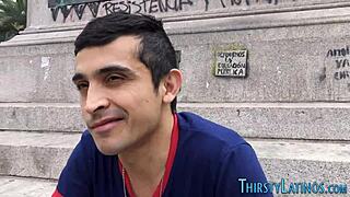 giving my latino buddy a hot blowjob for facial