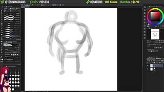 Streaming Picarto with Toniwing - Trashman Anime Art on 2023-01-11