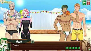 Emotional Gay Hentai Anime with Twink Friends in Game, Young 18+ Teens