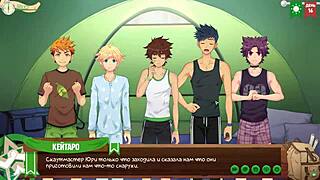 Emotional Gay Hentai Anime with Twink Friends in Game, Young 18+ Teens