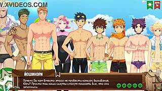Emotional Gay Hentai Anime with Twink Friends in Game, Young 18+ Teens