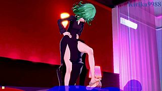 tatsumaki and fubuki get wild with the old man in one punch man hentai