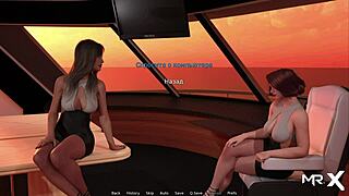 hentai milf gets anal finger and blowjob in waterworld episode