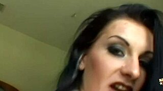 Stunning brunette handles two cocks and her asshole perfectly