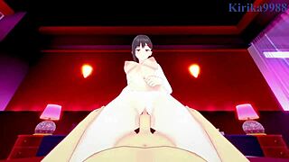 I witnessed Kobeni and Makima's intense sex