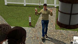 Horny College Boy Fucks Uncle's New Hot Nerdy Wife