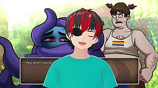 Check out this hot underwear parody blowjob scene