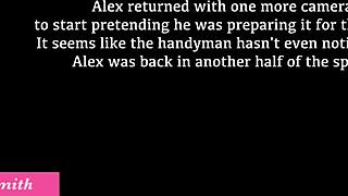 Hentai Babe Invites Handyman to Watch Her Masturbate with Toys!