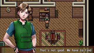 hey, rescuing two hot milfs from zombies in this hentai game with big tits and monster cocks