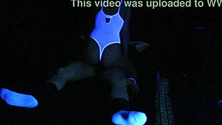 Blonde Carrie Experiences Fetish Sex in Blacklight, Exploring Dark Desires