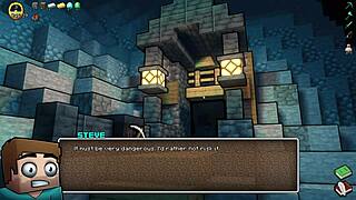 Check out this hot underwear parody blowjob scene