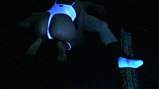 Blonde Carrie Experiences Fetish Sex in Blacklight, Exploring Dark Desires