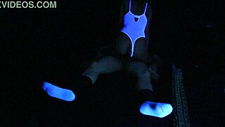Blonde Carrie Experiences Fetish Sex in Blacklight, Exploring Dark Desires