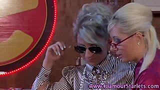 babe fingers that clothed slut, doesn't she?