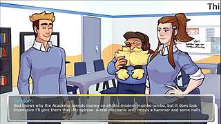 Hentai 3D cartoon featuring sexy doctor and horny professor