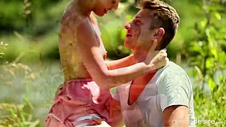 Sexy Blonde Cayla Lyons Strips Outdoors, Bends Over for Monster Cock Fucking, and Gets Cumshot by the Lake