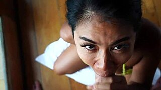 Thai Bikini Girl Gets a Wild Facial Blast!