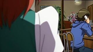 Waitress Sucks After Ass Groping Behind Bar